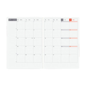 2026 Hobonichi A6 HON: Paper Series - Black Gingham