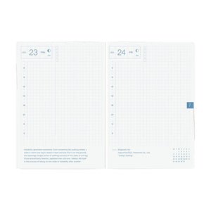 2026 Hobonichi A6 HON: Paper Series - Black Gingham