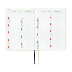 2026 Hobonichi A6 HON: Slash - Ivory
