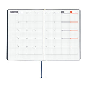 2026 Hobonichi A6 HON: Slash - Navy