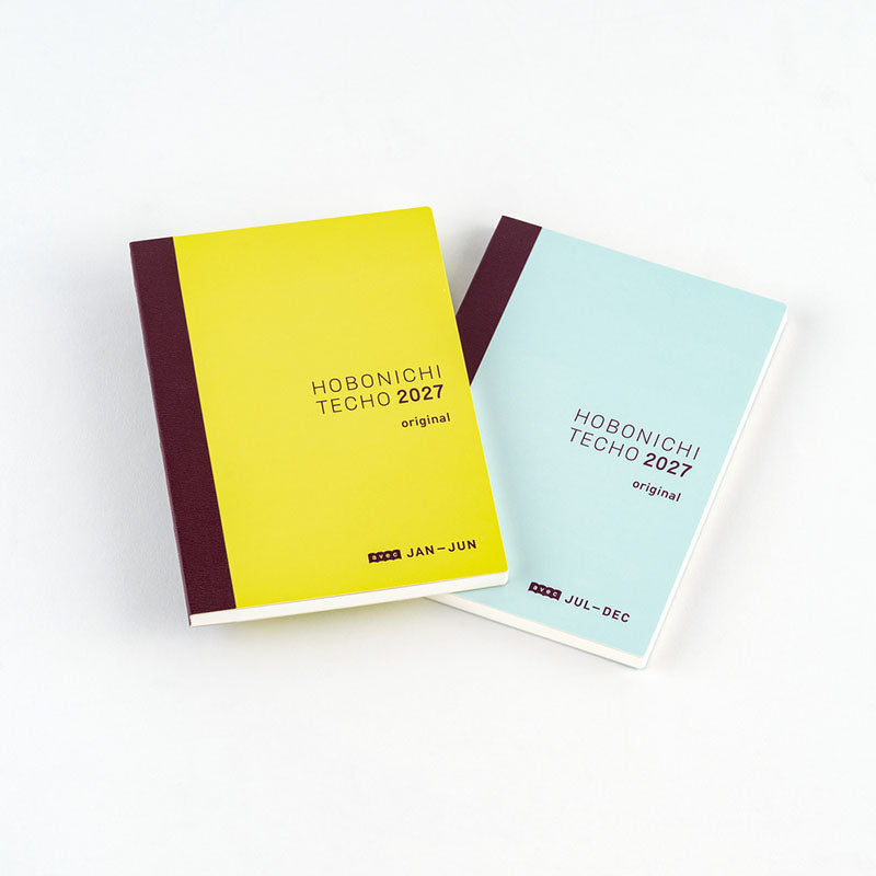 2027 Hobonichi A6 Japanese Original Avec Books (6-Month x 2)