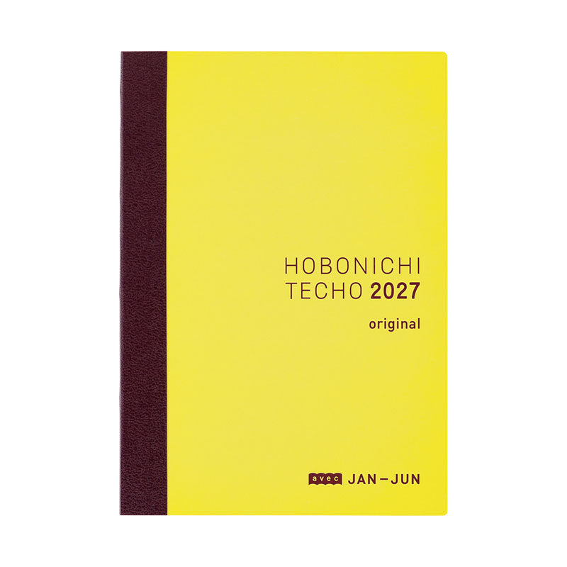 2027 Hobonichi A6 Japanese Original Avec Books (6-Month x 2)
