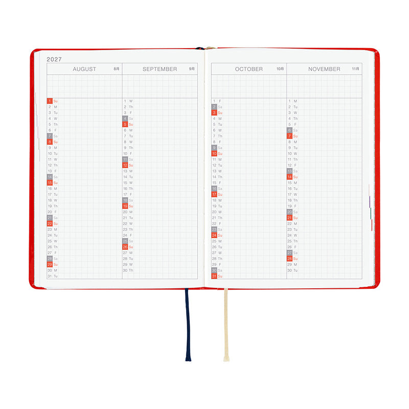 2027 Hobonichi A6 HON: Yumi Kitagishi - White Cat and Rabbit’s Tea Room
