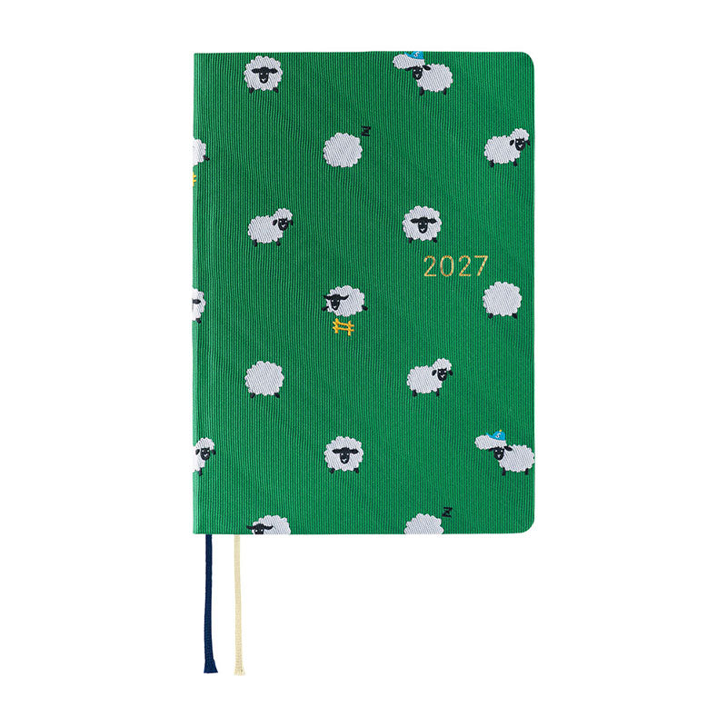2027 Hobonichi A6 HON: Bow & Tie - Sheep Sheep Sheep