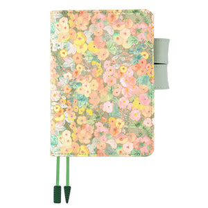 IN STOCK: 2024 Hobonichi COVER A6  Liberty Fabrics: Hollyhocks (Orange)