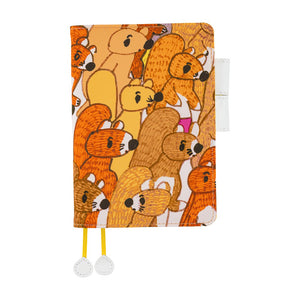 2026 Hobonichi COVER A6: 100%ORANGE - Squirrel Squadron