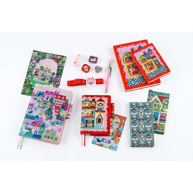 2027 Hobonichi COVER A6: Yumi Kitagishi - White Cat House
