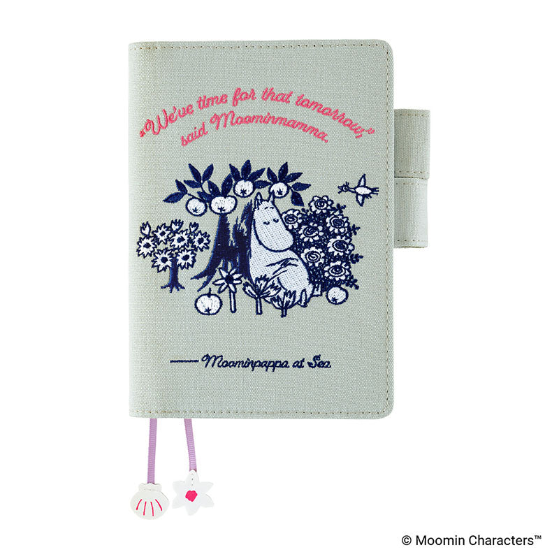2027 Hobonichi COVER A6 - Moomin: Moomin - My Yard (Pale Mint)