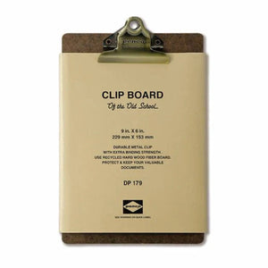 Penco Old School A5 Clipboard - Bronze