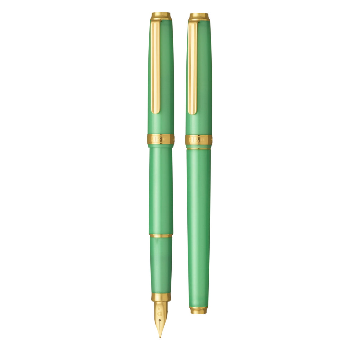 Platinum BISO Fountain Pen - Sparkle Mint Green (Ltd. Ed)