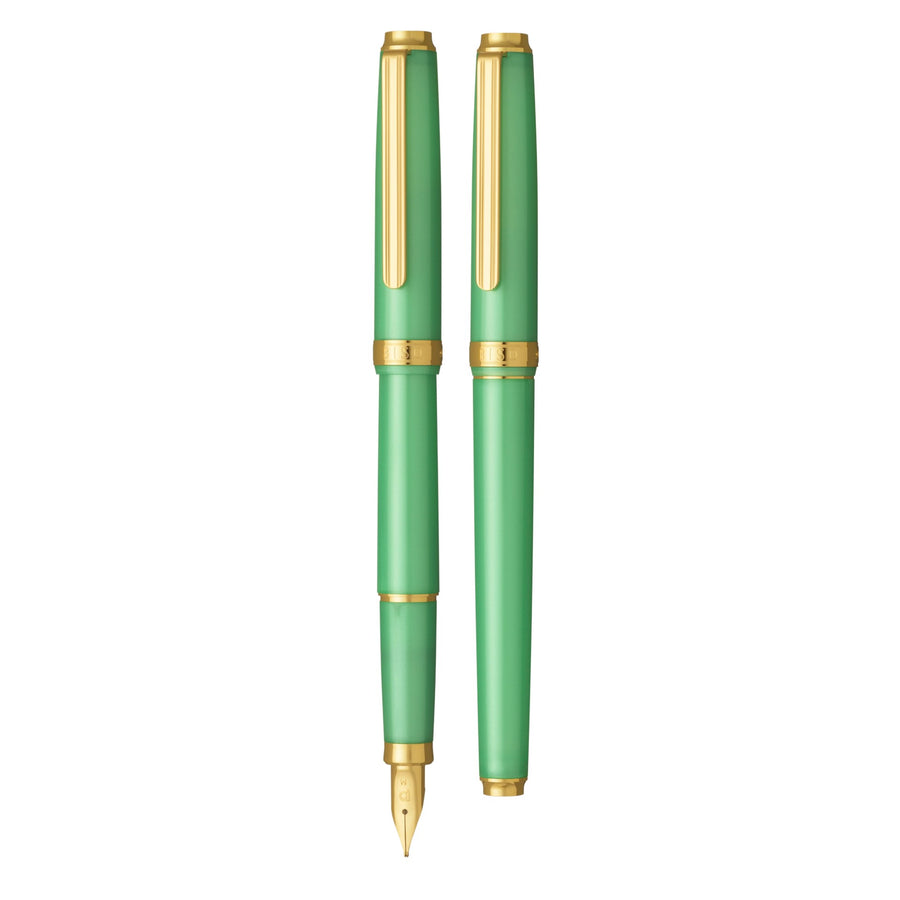 Platinum BISO Fountain Pen - Sparkle Mint Green (Ltd. Ed)
