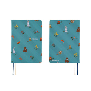 2026 Hobonichi A6 HON: Bow & Tie - In the Forest