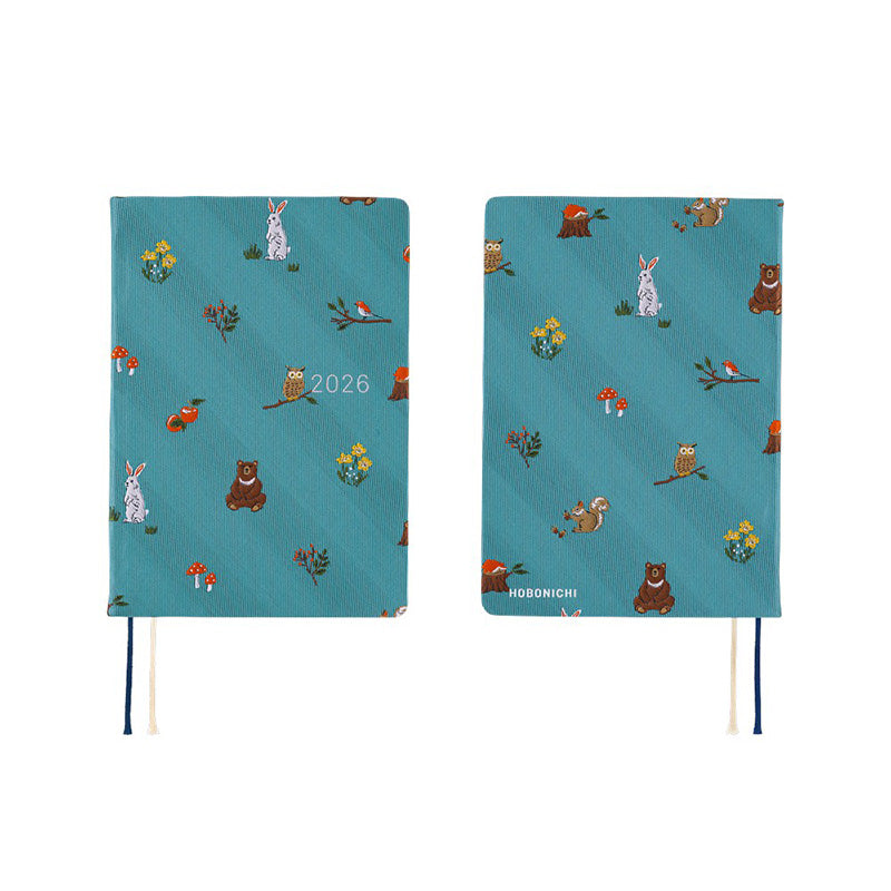 2026 Hobonichi A6 HON: Bow & Tie - In the Forest