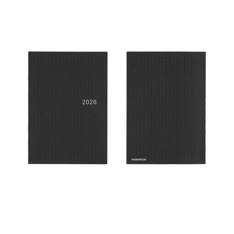2026 Hobonichi A5 HON: Paper Series - Black Gingham
