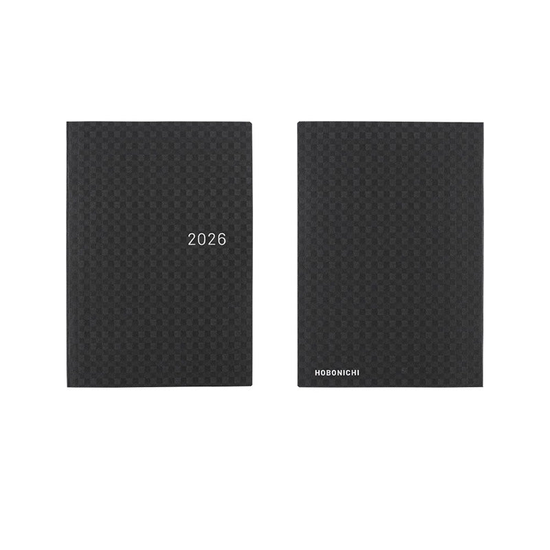 2026 Hobonichi A6 HON: Paper Series - Black Gingham