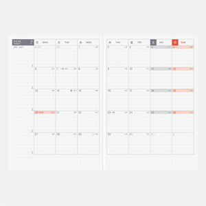 2026 Hobonichi A6 Japanese Day-Free Book