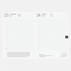 2026 Hobonichi A6 English Planner Book