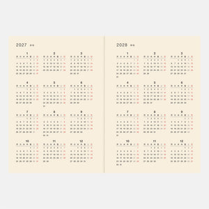 2026 Hobonichi A6 5-Year Techo Japanese Book (2026-2030)