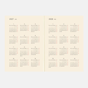 2026 Hobonichi A5 Large 5-Year Techo Japanese Book (2026-2030)