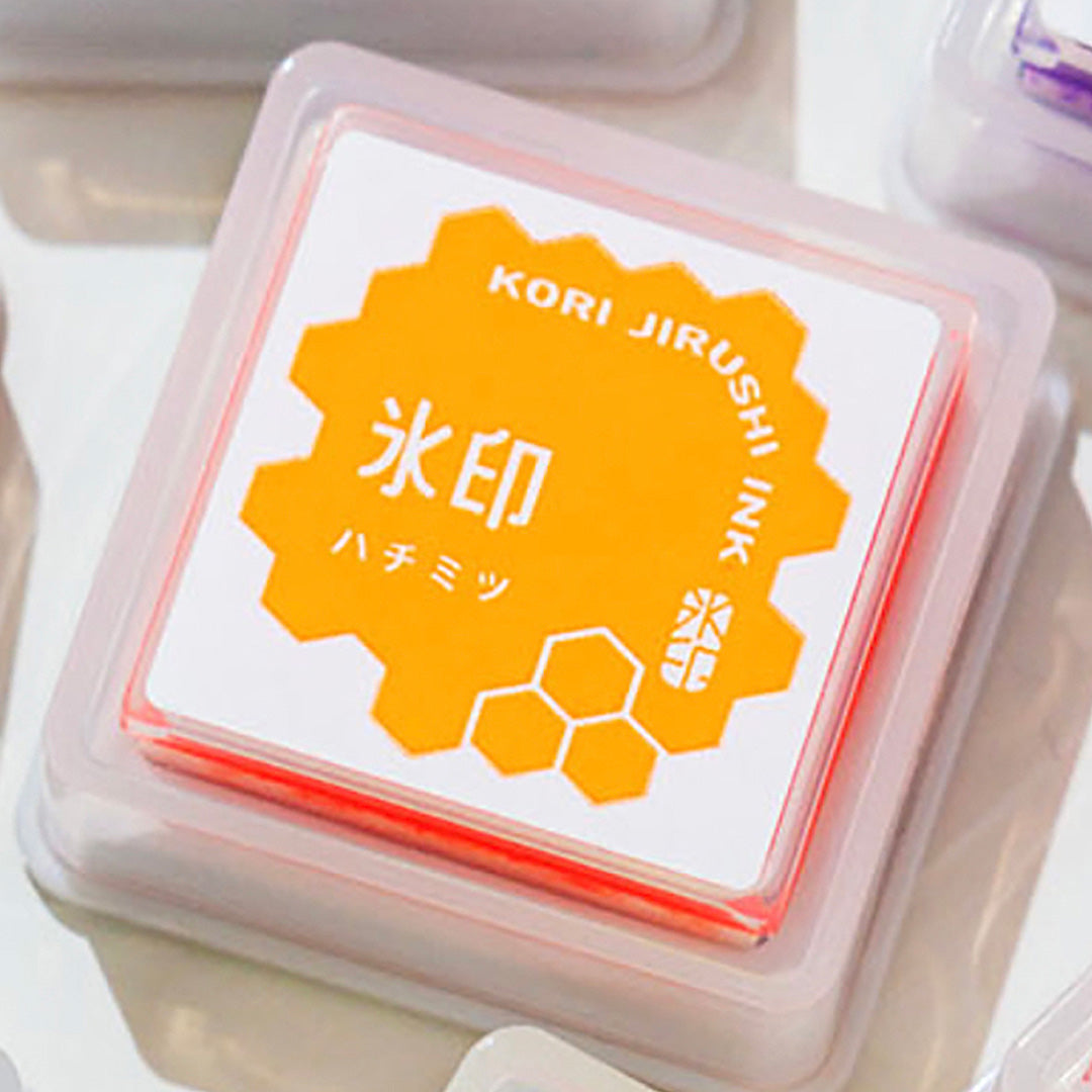 King Jim Kori Jirushi Stamp Pad - Fluorescent Orange Honey