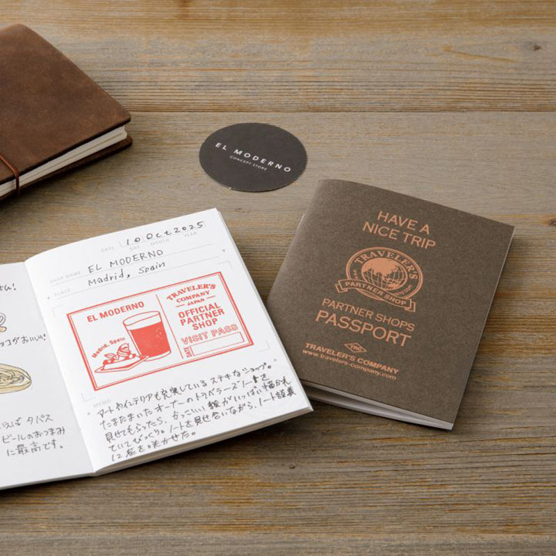 TRAVELER'S Factory Passport Size Refill - Partner Shop Stamp