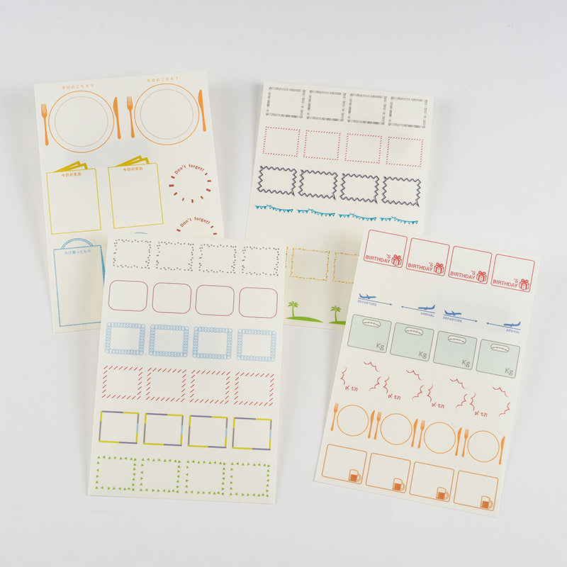Hobonichi Accessories: Frame Stickers
