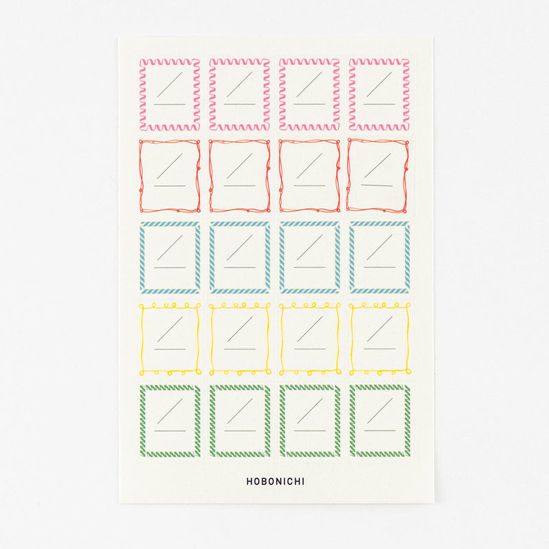 Hobonichi Accessories: Frame Stickers for Dates
