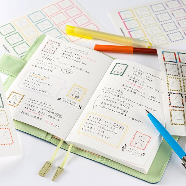 IN STOCK: 2024 Hobonichi Frame Date Stickers