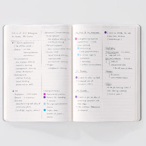 Stalogy 365 Days Notebook A5 LINED - Black