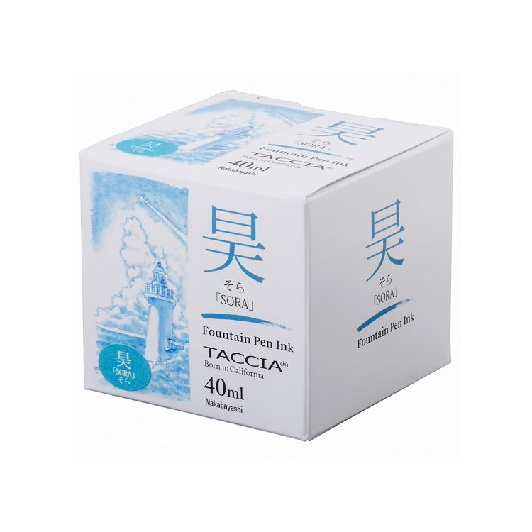 TACCIA Sunao-iro Fountain Pen Ink 40ml - Sora (Light Blue) TFPI-WD40-11