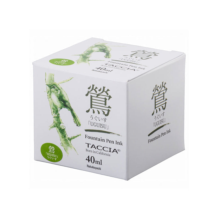 TACCIA Sunao-iro Fountain Pen Ink 40ml - Uguisu (Light Green) TFPI-WD40-13