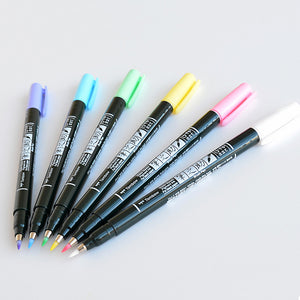 Tombow Fudenosuke Brush Pens - Pastel Colours