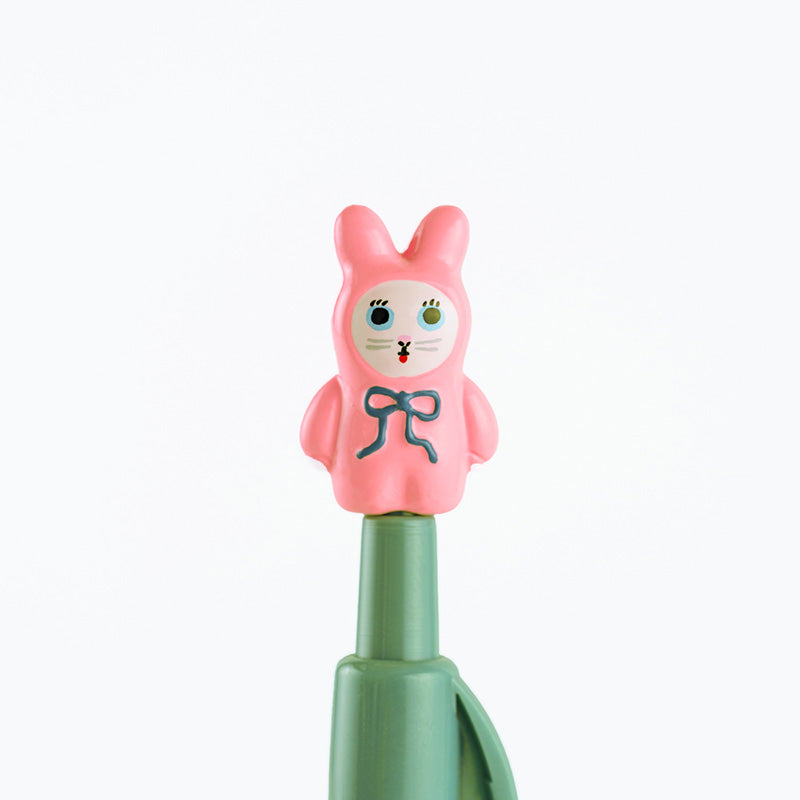 2027 Hobonichi Accessories: Yumi Kitagishi - Ballpoint Pen (White Cat Bunny)
