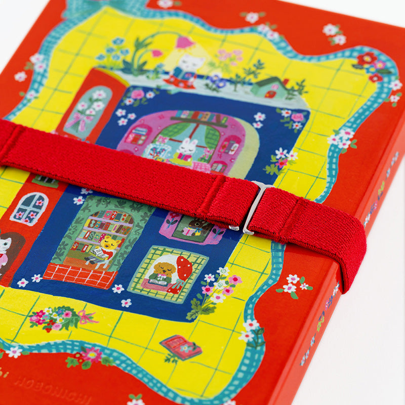 2027 Hobonichi Accessories: Yumi Kitagishi - Book Band with Charm (White Cat)