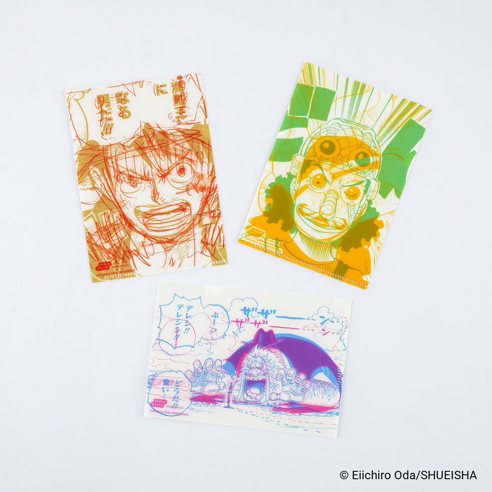 PRE ORDER: 2027 Hobonichi ONE PIECE magazine: ONE PIECE magazine: Hobonichi Clear Folder Set of 3 for A6 Size (One Piece)