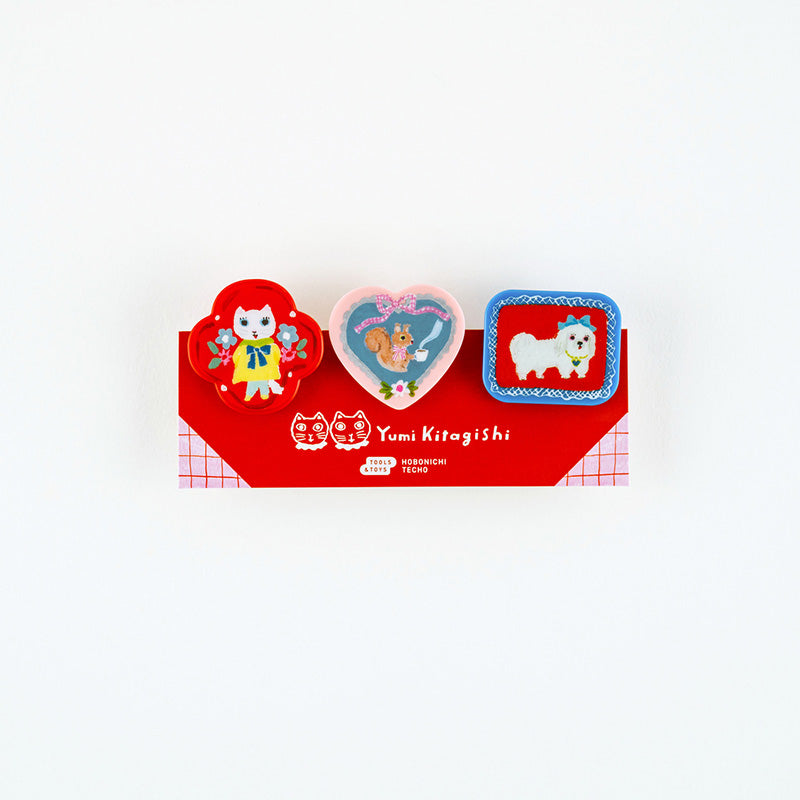 2027 Hobonichi Accessories: Yumi Kitagishi - Clips (Set of 3)