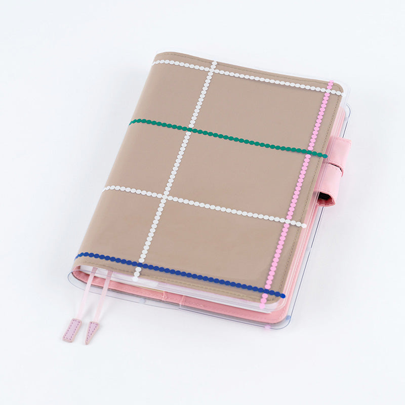 2027 Hobonichi Accessories: Yoshie Watanabe - Cover on Cover for A5 Size (Dotted Plaid)