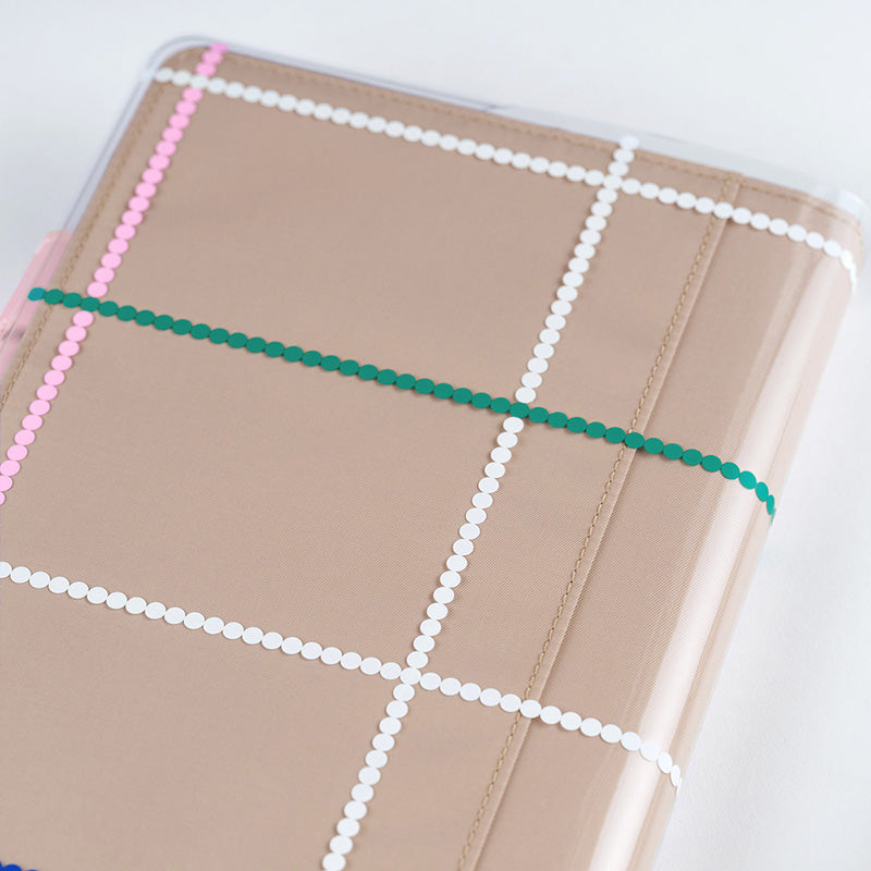 2027 Hobonichi Accessories: Yoshie Watanabe - Cover on Cover for A5 Size (Dotted Plaid)