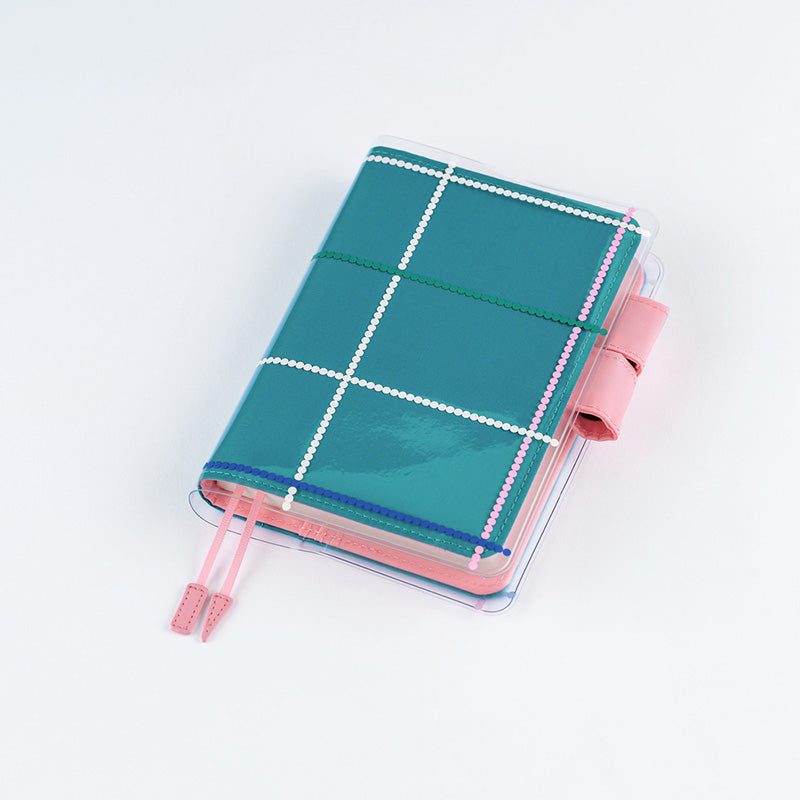 2027 Hobonichi Accessories: Yoshie Watanabe - Cover on Cover for A6 Size (Dotted Plaid)