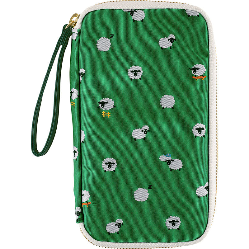 2027 Hobonichi Drawer Pouch: Small Drawer Pouch (Bow & Tie - Sheep Sheep Sheep)