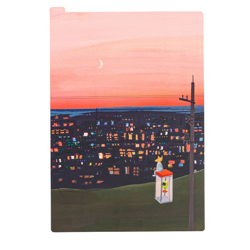 Late OCT Pre Order: 2024 Hobonichi A5 Pencil Board - Hiroko Kubota: Count the Lights