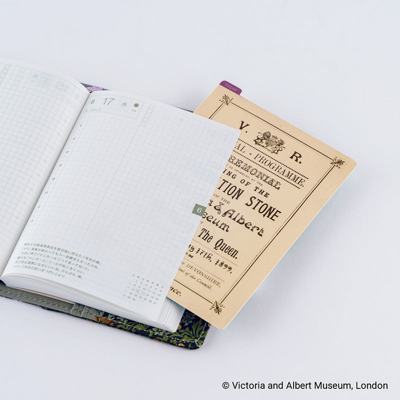 2027 Hobonichi Accessories: V&A Series - Hobonichi Pencil Board for A6 Size (V&A’s Foundation Stone Programme)
