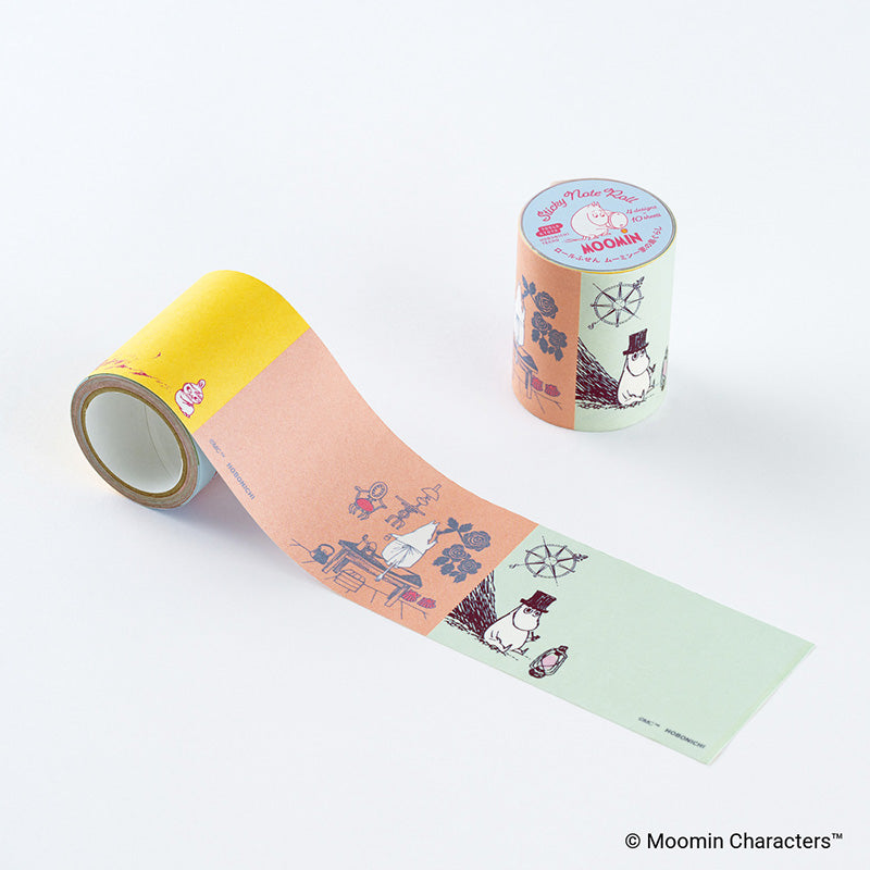 2027 Hobonichi Accessories: Moomin - Sticky Note Roll (Moomin Family’s Island Life)