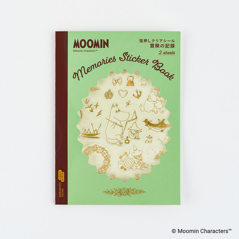 2027 Hobonichi Accessories: Moomin - Foil-Stamped Clear Stickers (Adventure Log)