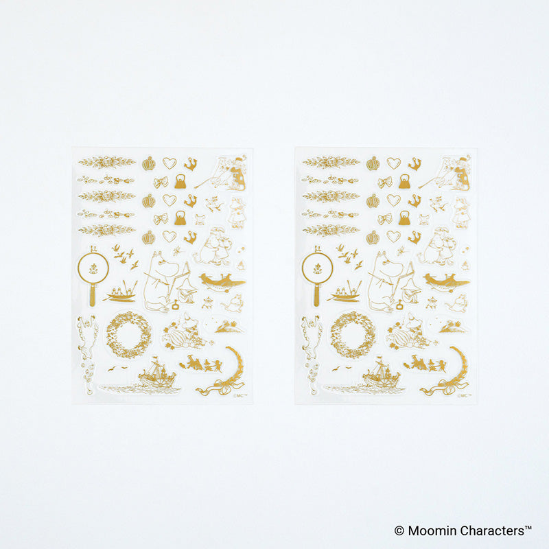 2027 Hobonichi Accessories: Moomin - Foil-Stamped Clear Stickers (Adventure Log)