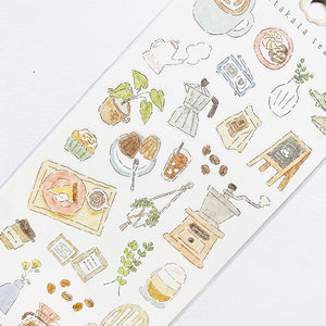 Mind Wave Utakata Seal Sticker - 82016 Coffee