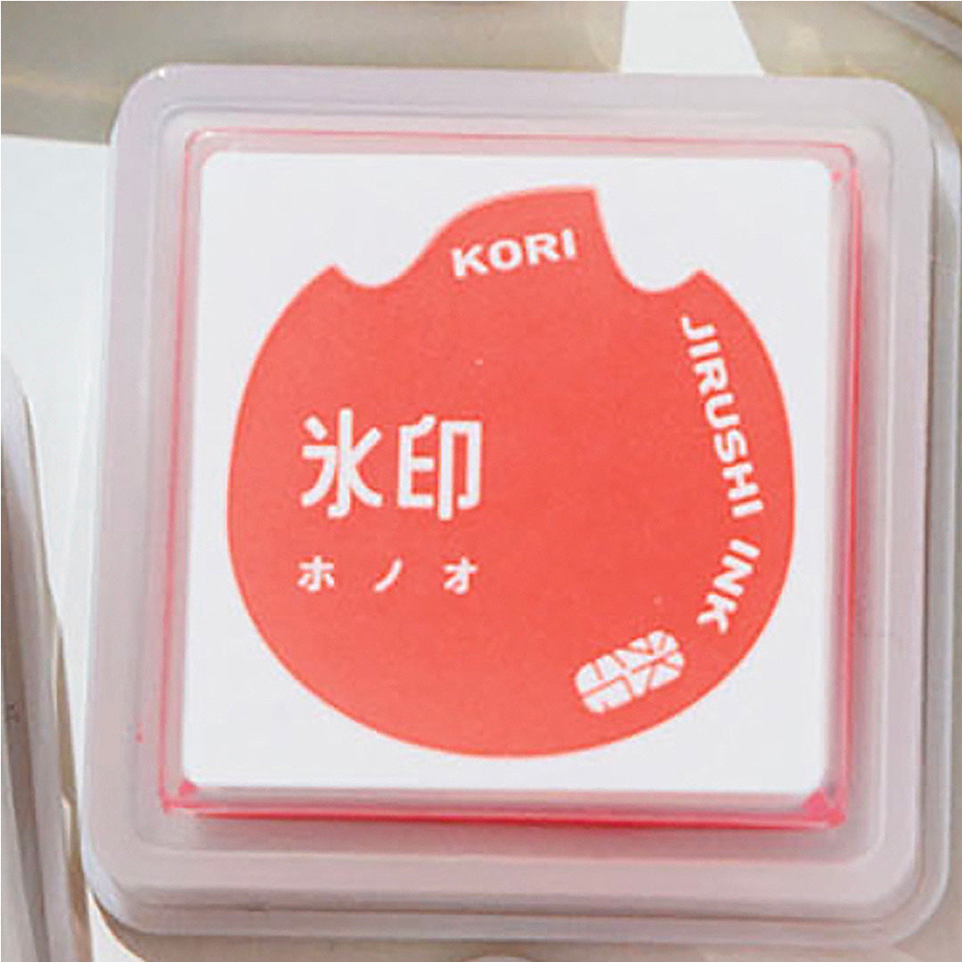 King Jim Kori Jirushi Stamp Pad - Fluorescent Red Blaze