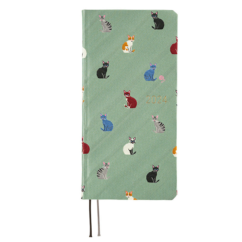 Late OCT Pre Order: 2024 Hobonichi Weeks - Bow & Tie: Cats & Me English