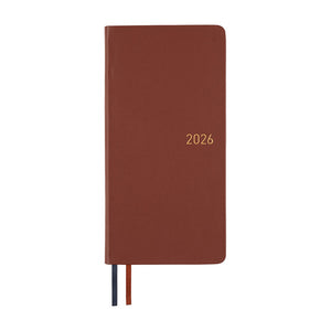 2026 Hobonichi Weeks: Leather - Wine Brown