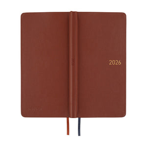 2026 Hobonichi Weeks: Leather - Wine Brown
